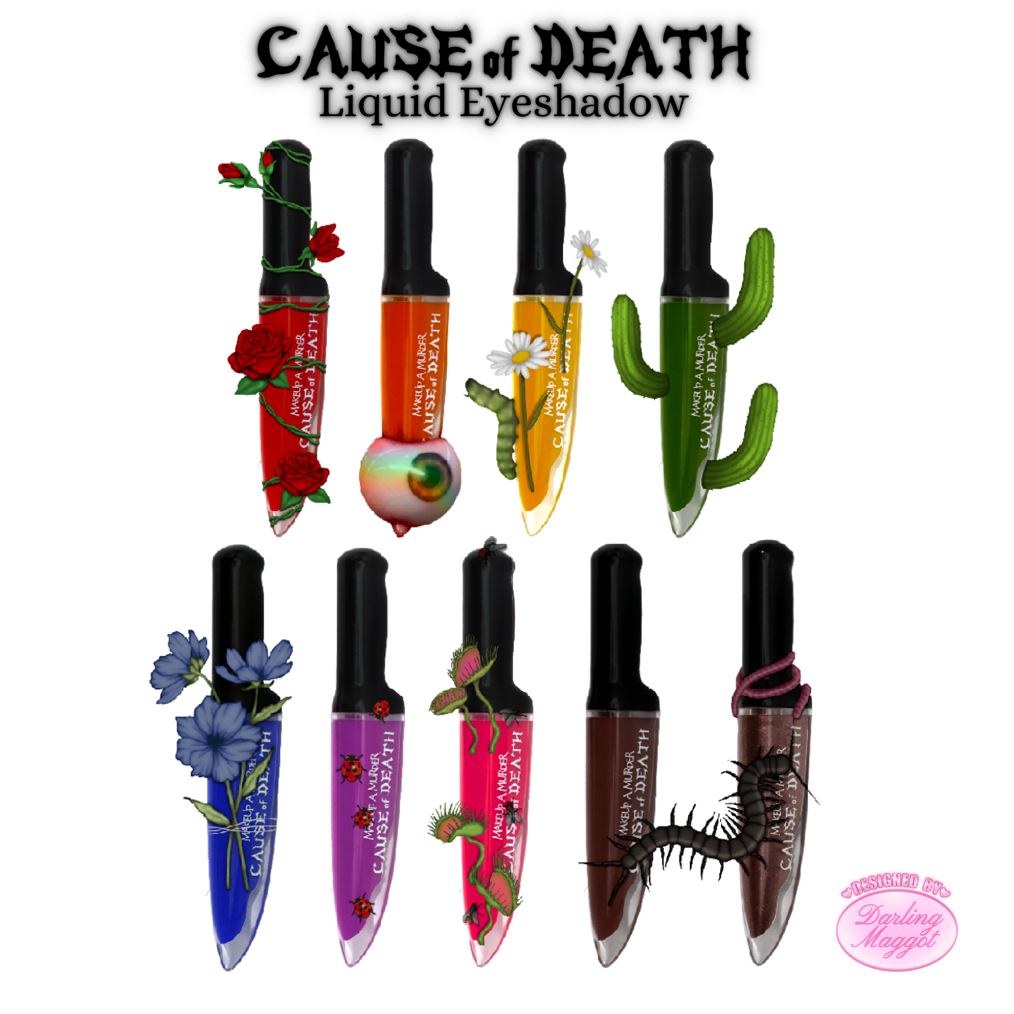 Cause of Death Liquid Eyeshadows: Singles