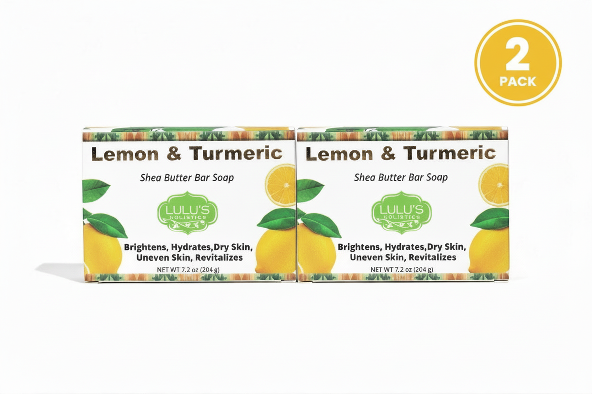 Lemon Turmeric Shea Butter Bar Soap – Brightening Cleanse