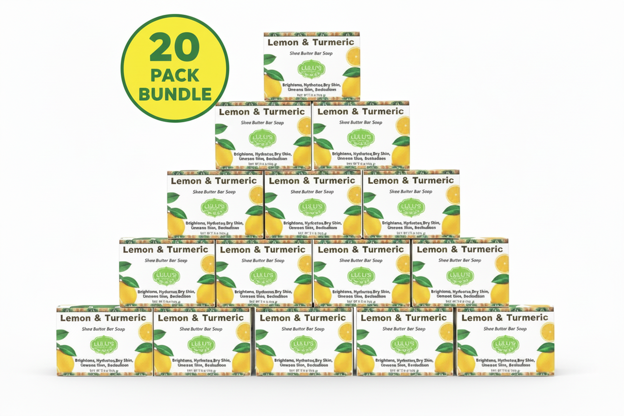 Lemon Turmeric Shea Butter Bar Soap – Brightening Cleanse